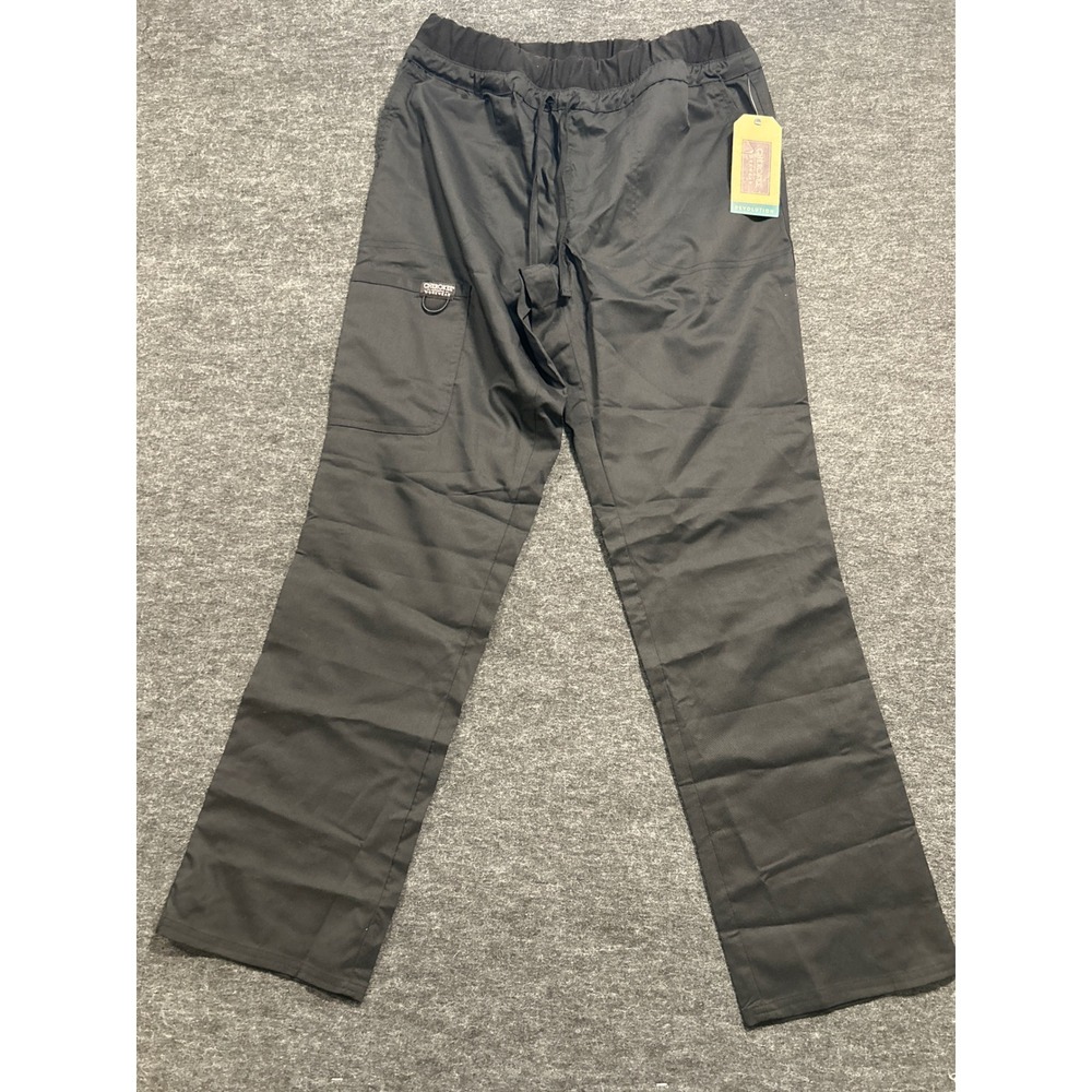 Cherokee Workwear Revolution Scrub Pants Womens Medium Black 2-Way Stretch Soft